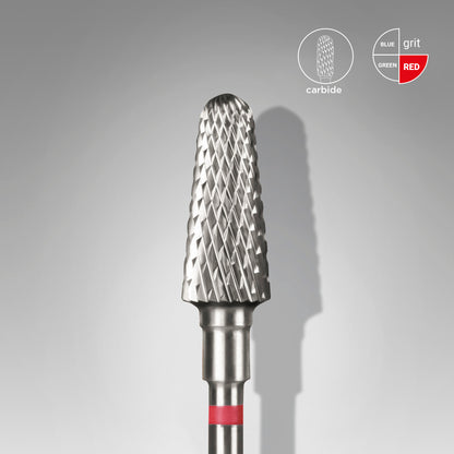 Carbide nail drill bit, "frustum", red, head diameter 6 mm/ working part 14 mm image 0