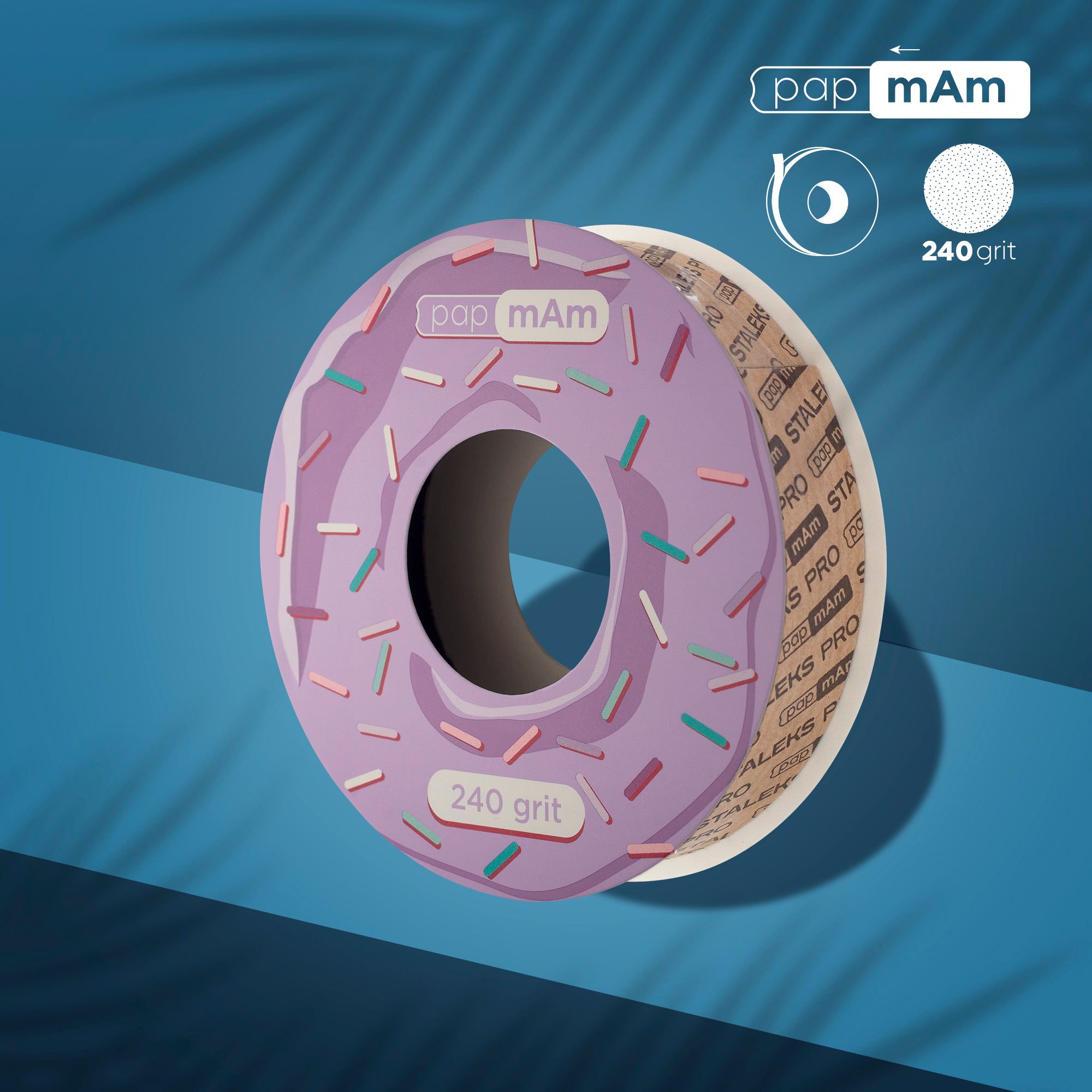 Refill roll for nail file papmAm (without plastic case) Bobbinail STALEKS PRO 240 grit  (7meters) image 0