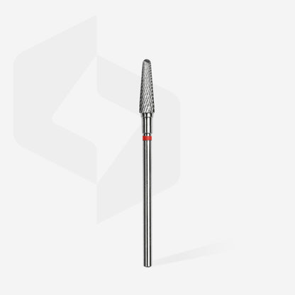 Carbide nail drill bit, “frustum” red, head diameter 4 mm / working part 13 mm image 1