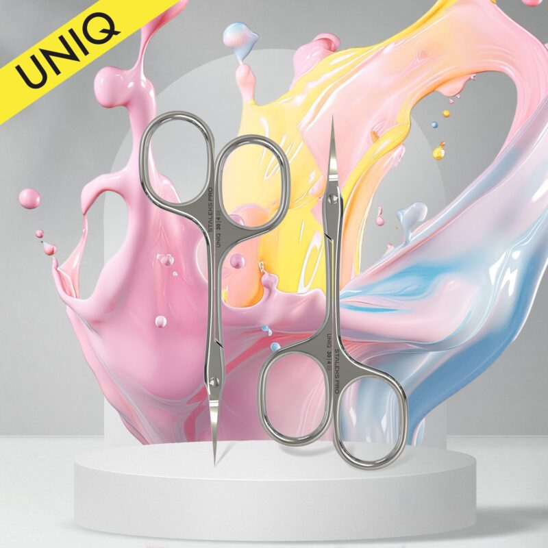 Professional cuticle scissors “Asymmetric” UNIQ 30 TYPE 4 image 0