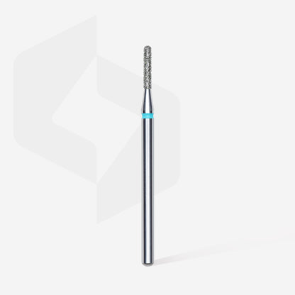 Diamond nail drill bit, rounded "cylinder", blue, head diameter 1.4 mm/ working part 8 mm image 1