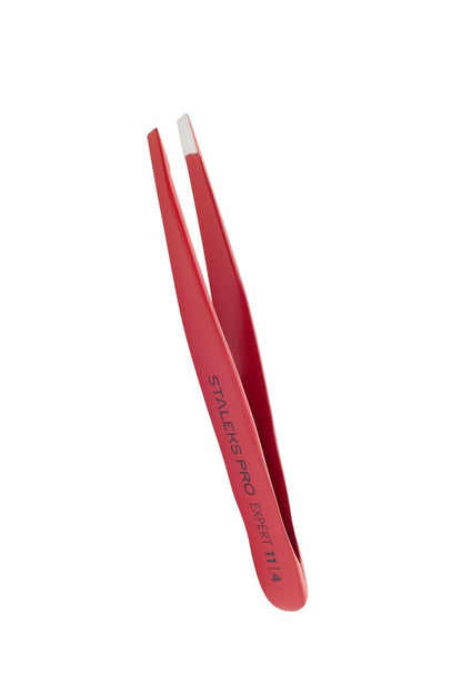 Eyebrow tweezers EXPERT 11 TYPE 4 (slant) red colour image 2