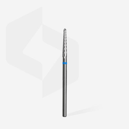Carbide nail drill bit, “cone” blue, head diameter 2.3 mm / working part 14 mm image 1