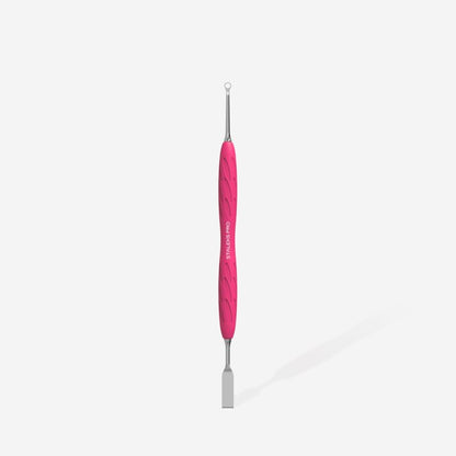 Manicure pusher with silicone handle “Gummy” UNIQ 11 TYPE 1 (flat straight pusher + ring) image 2