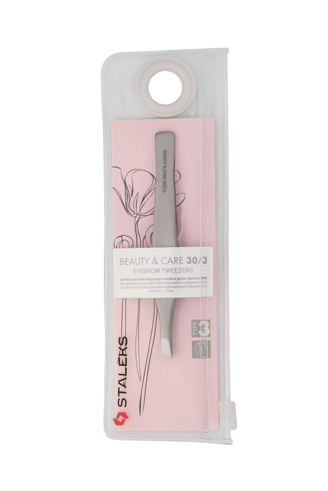 Eyebrow tweezers BEAUTY & CARE 30 TYPE 3 (wide slant) image 4