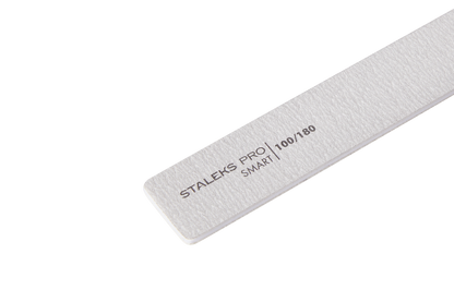 Mineral broad straight nail file SMART 100/180 grit, (5 pcs.), set image 2
