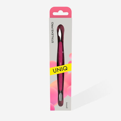 Manicure pusher with silicone handle “Gummy” UNIQ 10 TYPE 3 (narrow rounded pusher + hatchet) image 3