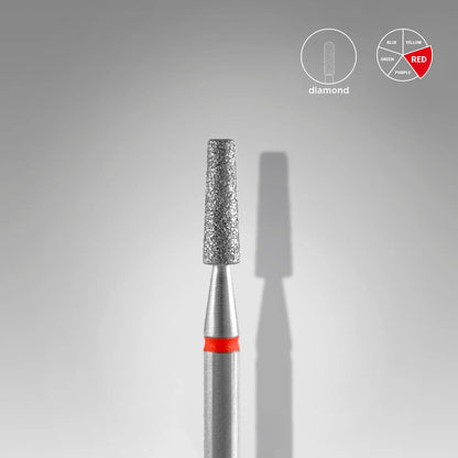 Diamond nail drill bit frustum red EXPERT head diameter 2,5 mm / working part 8 mm image 0