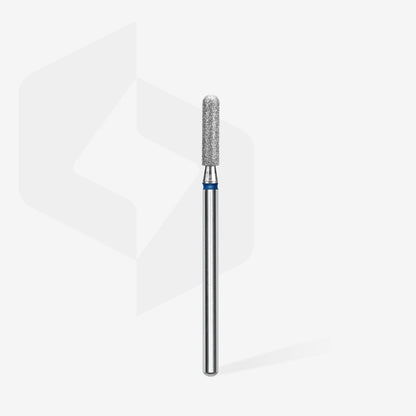 Diamond nail drill bit rounded cylinder blue EXPERT head diameter 2,5 mm / working part 10 mm image 1