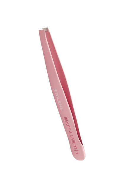 Eyebrow tweezers BEAUTY &amp; CARE 11 TYPE 1 (wide straight), pink colour image 2
