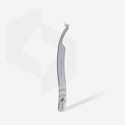 Professional eyelash tweezers with fiber tips EXPERT 45 TYPE 2 (L-shaped, 40′) image 1
