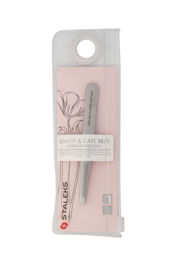 Eyebrow tweezers BEAUTY &amp; CARE 10 TYPE 1 (wide straight) image 4