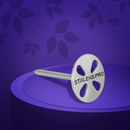 Elongate pedicure disc PODODISC STALEKS PRO L and set of disposable file 180 grit 5 pc (25 mm) image 0