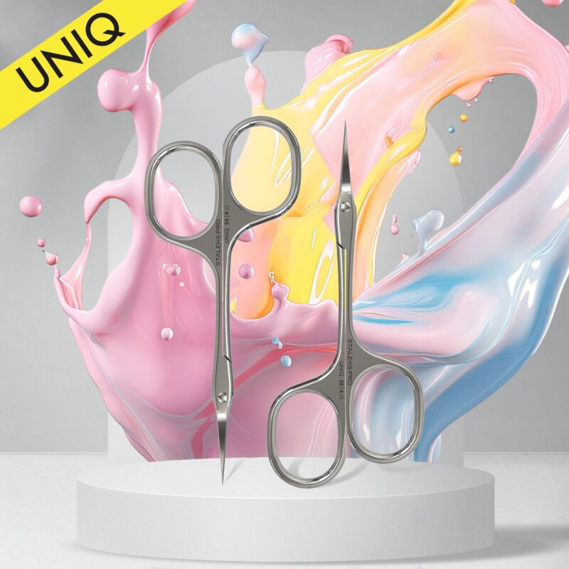 Professional cuticle scissors “Asymmetric” UNIQ 20 TYPE 4 image 0