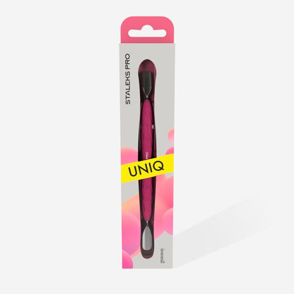 Manicure pusher with silicone handle “Gummy” UNIQ 10 TYPE 1 (wide rounded pusher + narrow rounded pusher) image 3