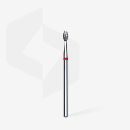 Diamond nail drill bit olive red EXPERT head diameter 2,5 mm / working part 5 mm image 1