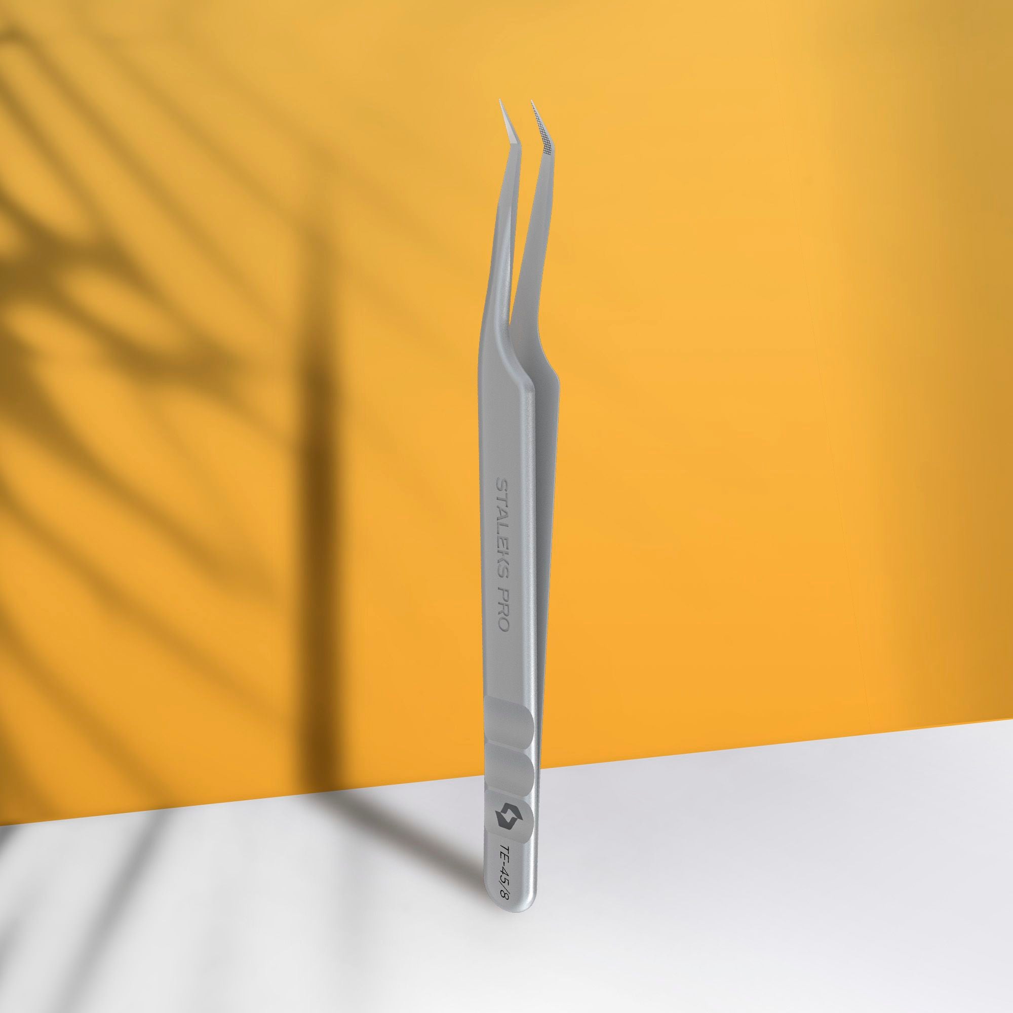 Professional eyelash tweezers with fiber tips EXPERT 45 TYPE 8 (mini L) image 0