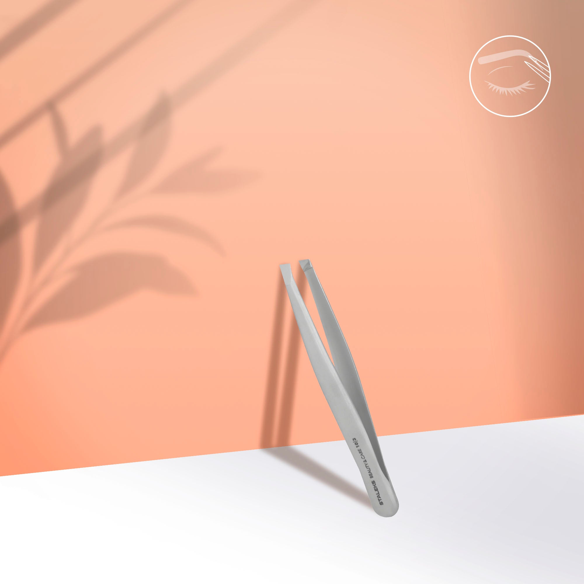 Eyebrow tweezers BEAUTY &amp; CARE 10 TYPE 3 (wide slant) image 0