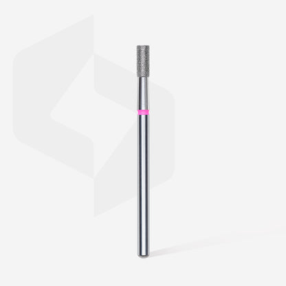 Diamond nail drill bit, "cylinder", red, head diameter 2.5 mm/ working part 6 mm (6 pcs) image 1